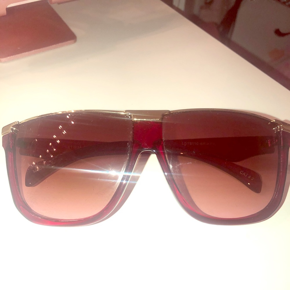 Burgundy Sunglasses.